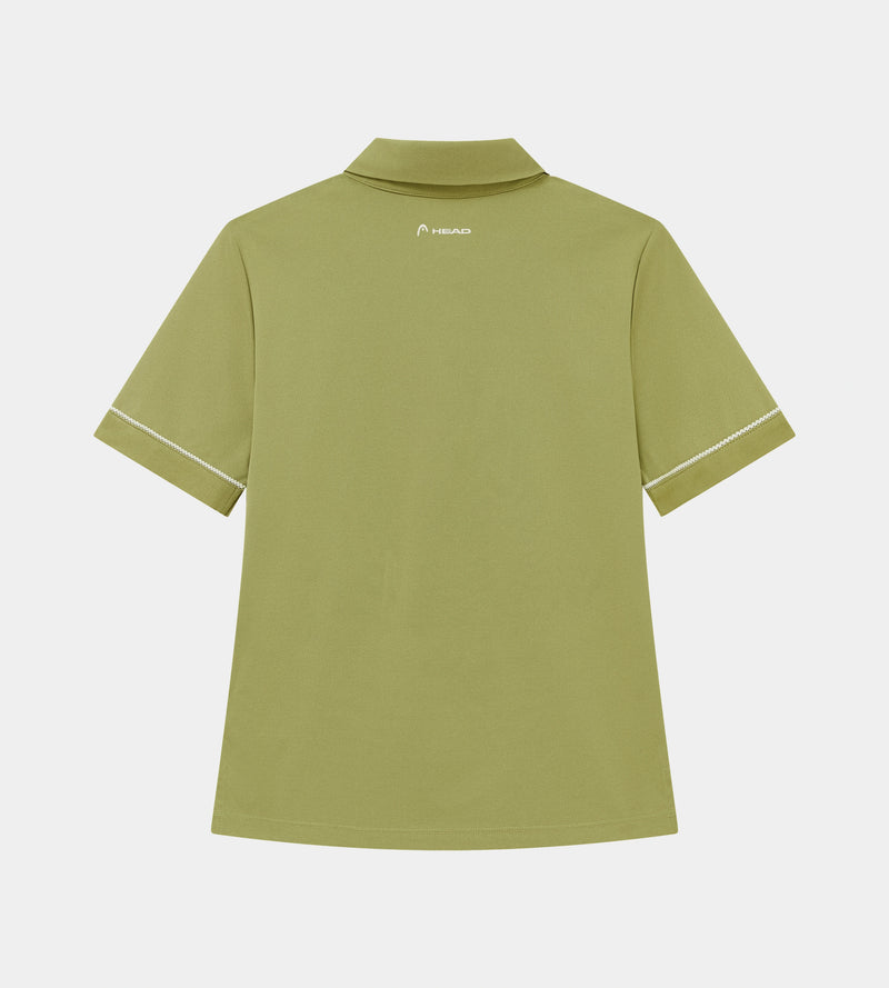 Womens Technical Polo Moss Green