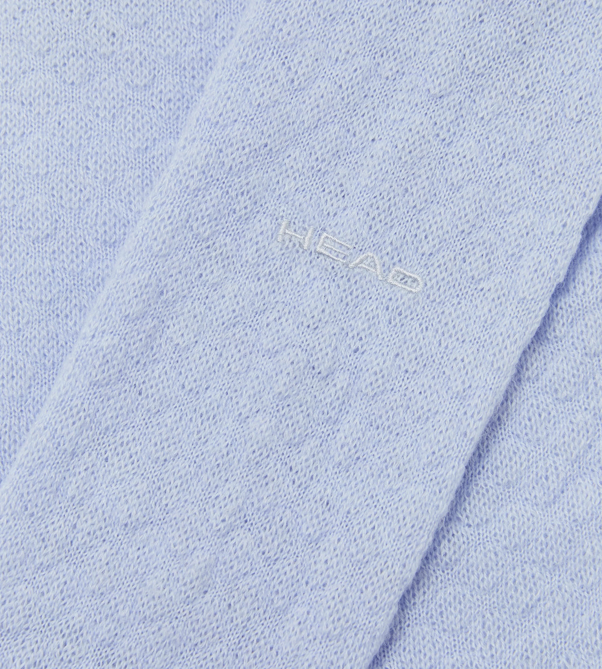 Womens Ruffle-Trimmed Wool Polo Shirt Dusty Blue