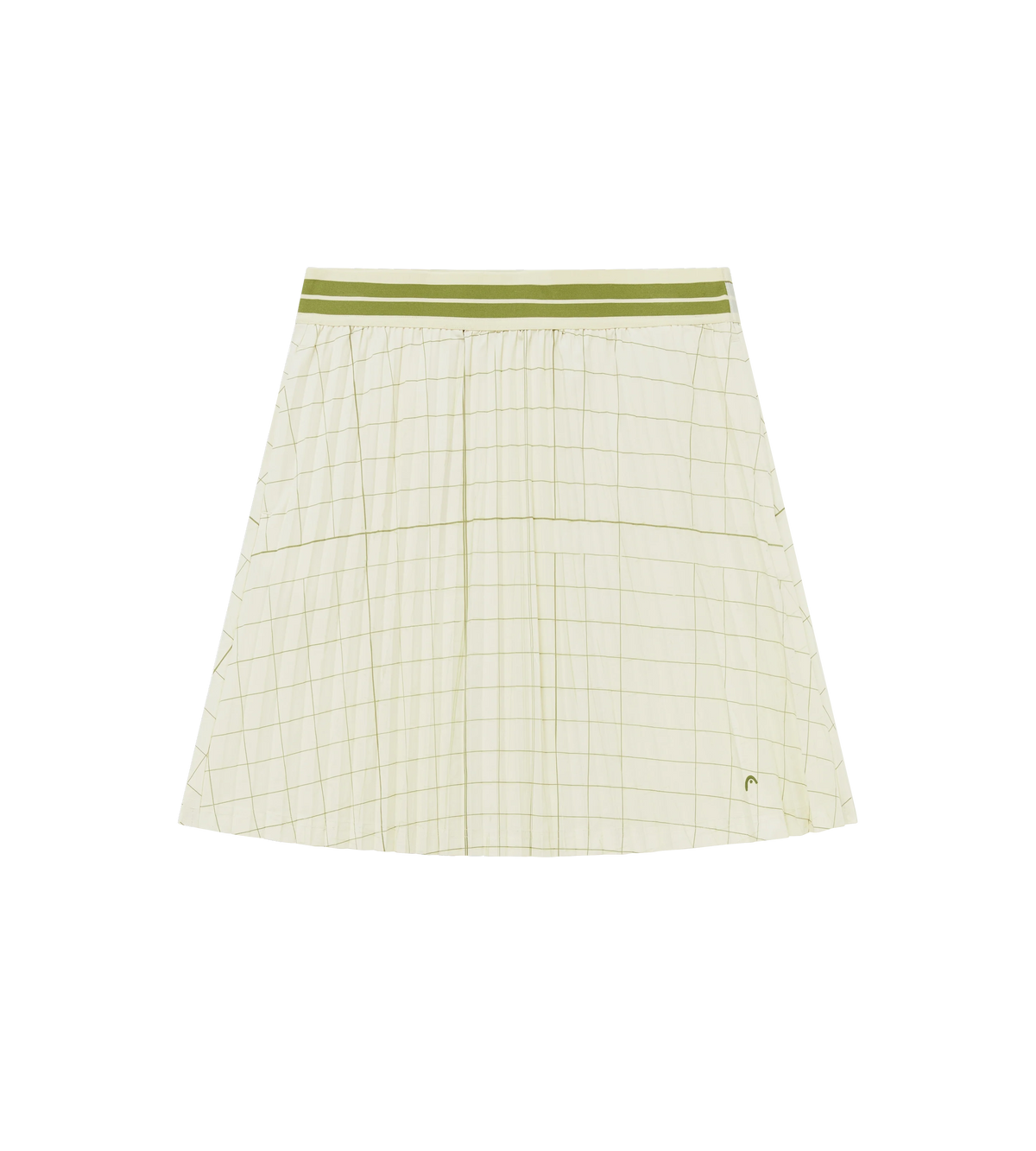 Womens Midi Pleat Skirt Score Card Print