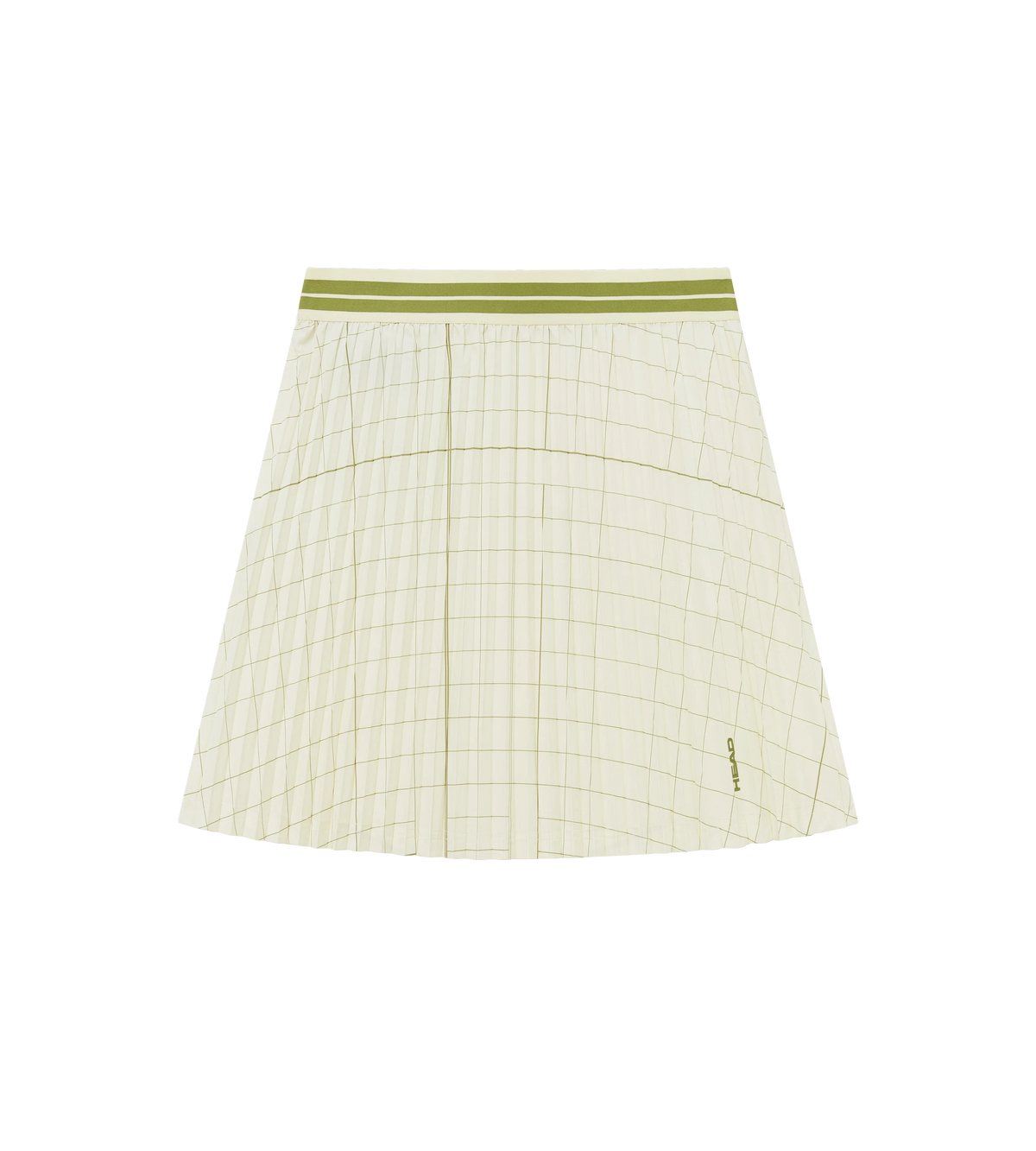 Womens Midi Pleat Skirt Score Card Print