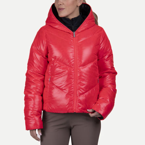 Womens Backflip Jacket Hibiscus/Black
