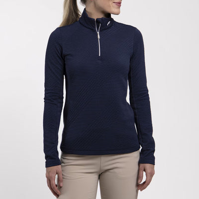 Womens Neila Half Zip Mid Layer Atlanta Blue