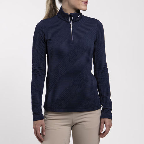 Womens Neila Half Zip Mid Layer Atlanta Blue