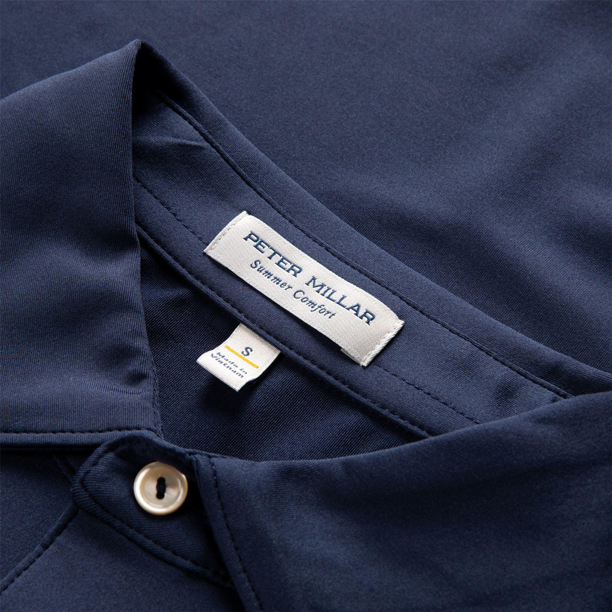 Solid Performance Jersey Polo Navy
