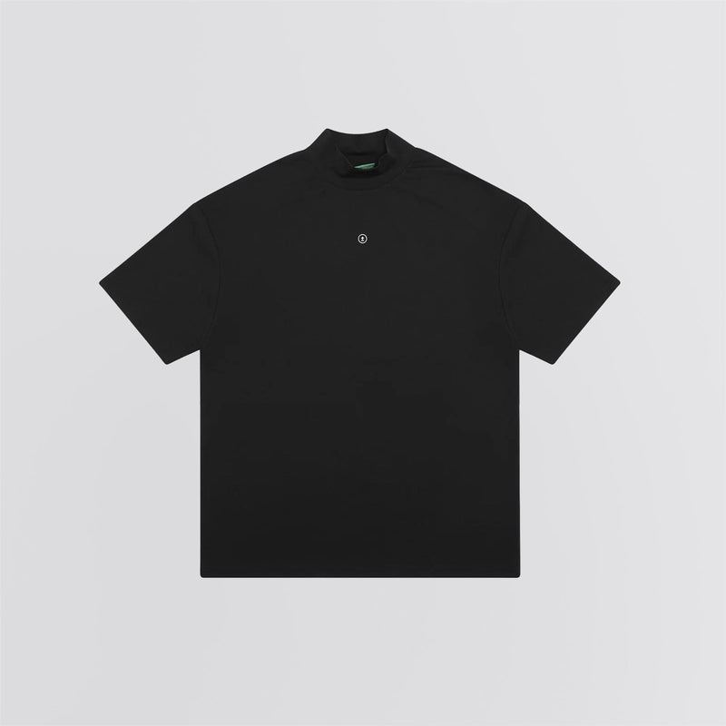 Chaperone Mock-Neck Polo Black