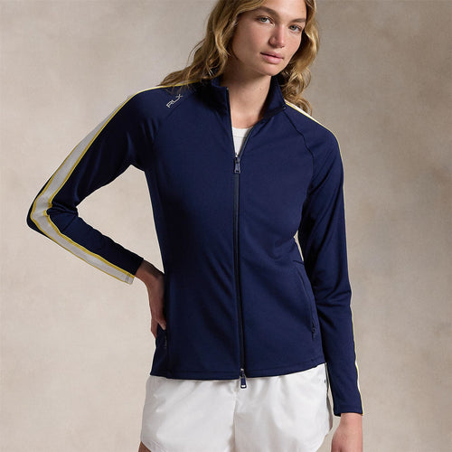 Womens RLX Interlock Full Zip Mid Layer Refined Navy