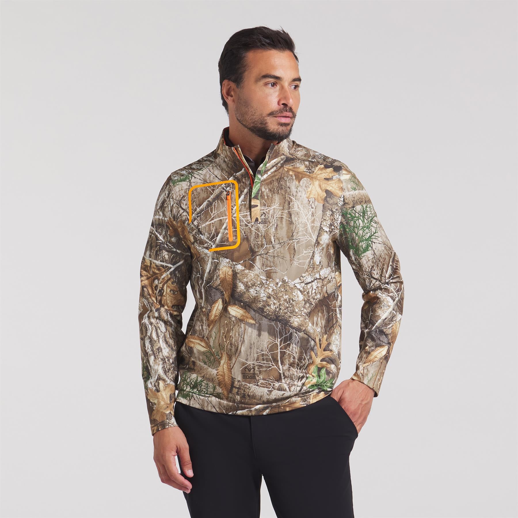 Puma x Real Tree Quarter Zip Mid Layer Deep Forest | TRENDYGOLF USA