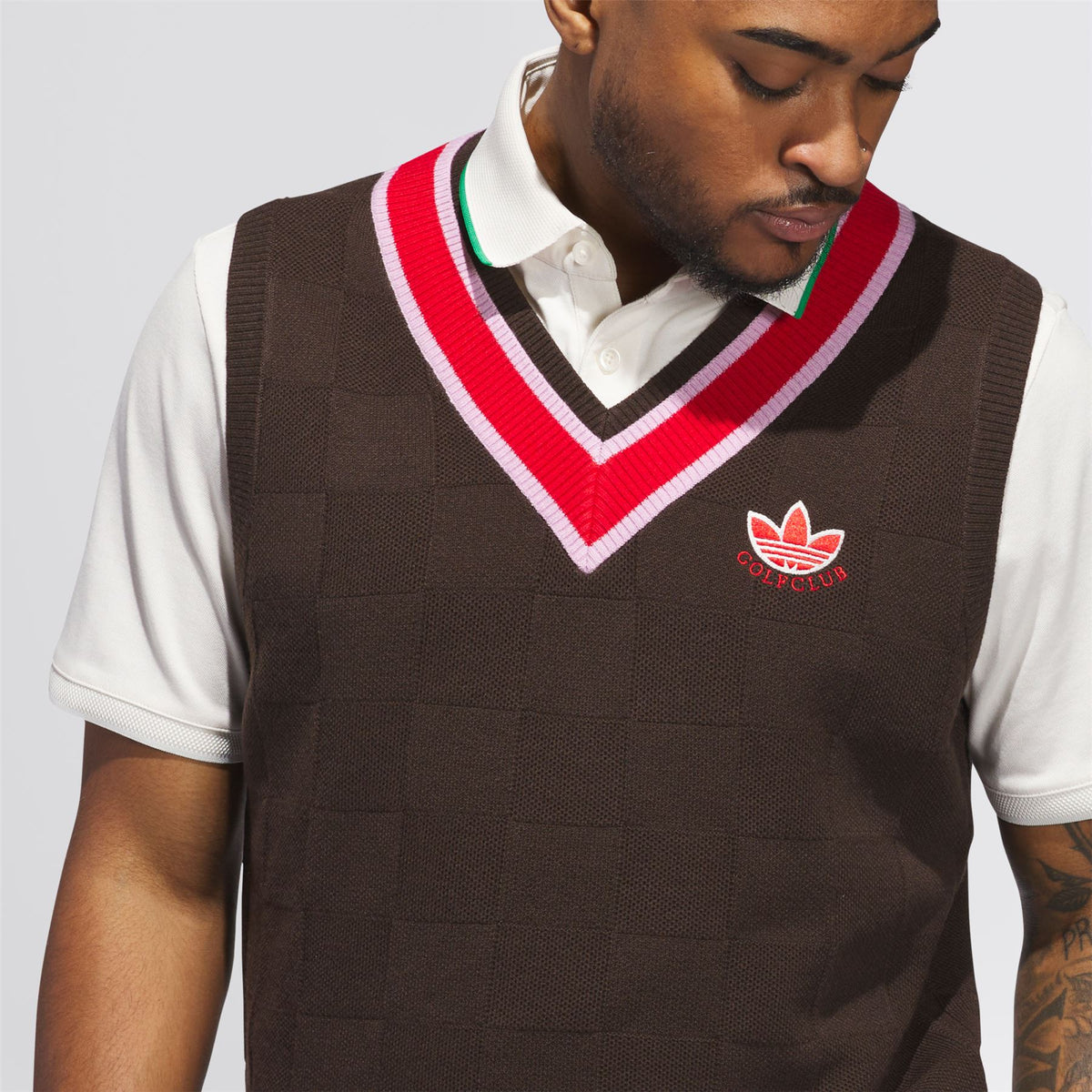 Originals Knitted Vest Dark Brown