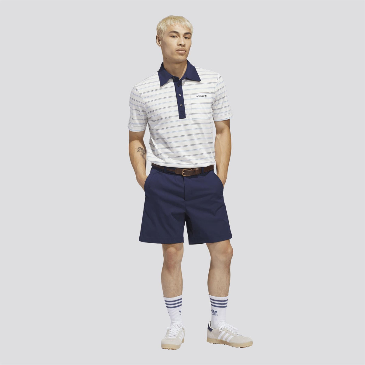 Originals Archive Stripe Polo Chalk White