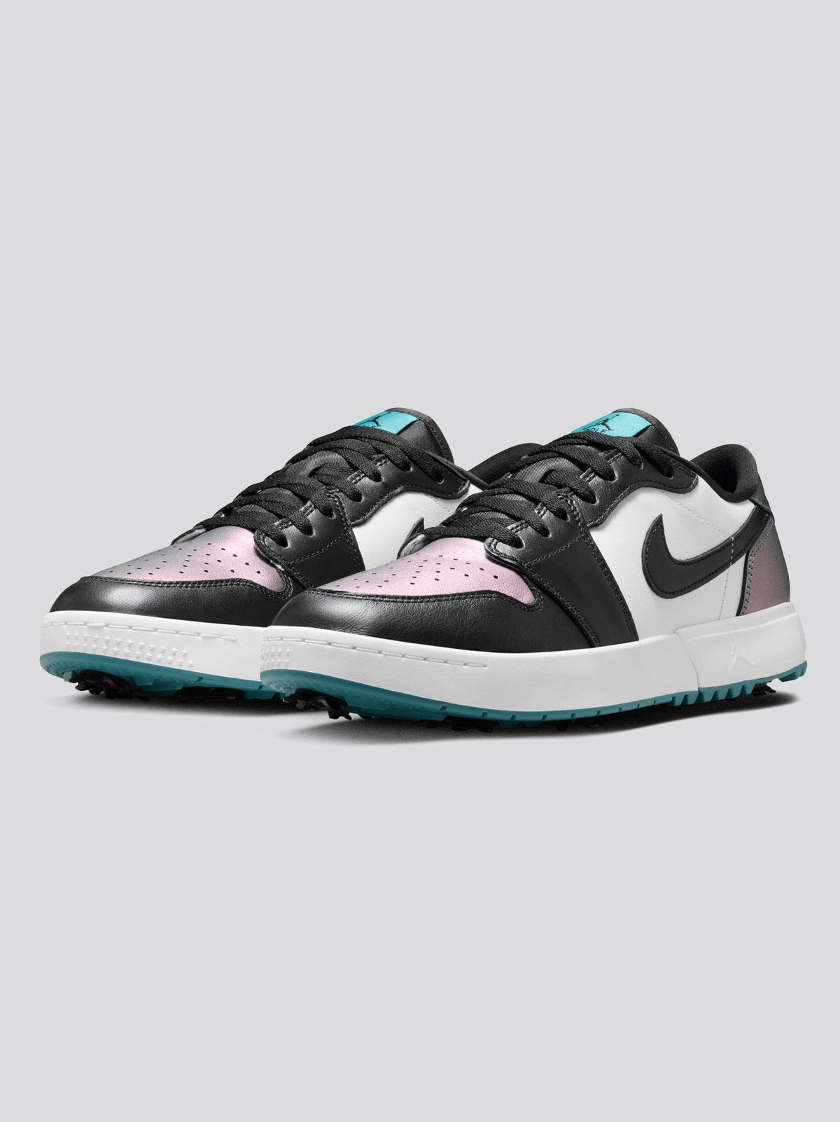 Air Jordan 1 Low G Spikes Golf Shoes Mineral Teal/Black/White