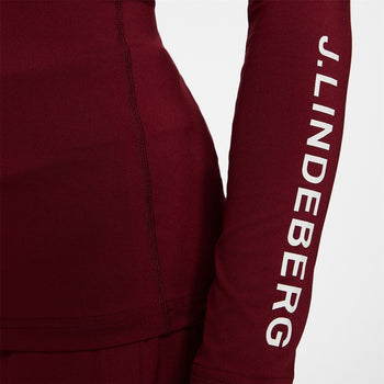 Womens Asa Soft Compression Top Cabernet