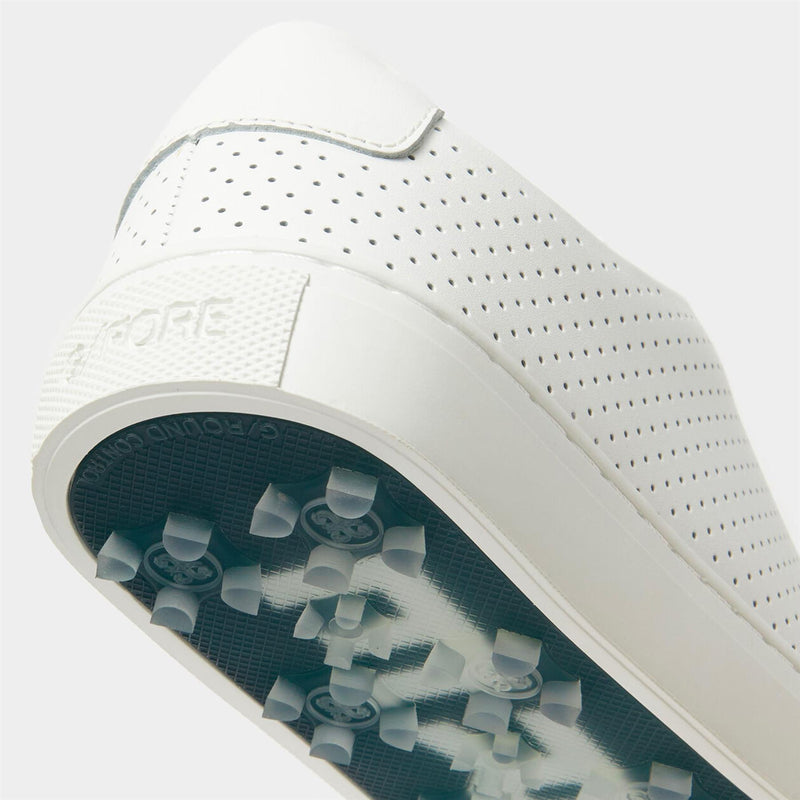 Womens Durf Perforated Leather Golf Shoe Snow