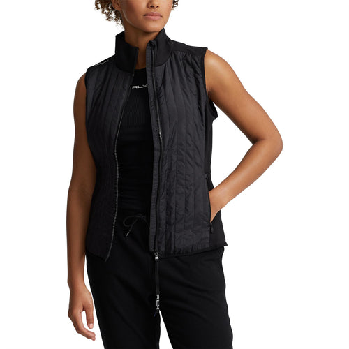 Womens Hybrid Performance Full-Zip Vest Black