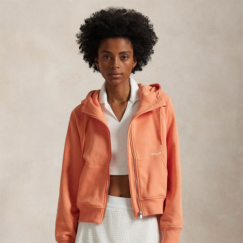 Womens RLX Full Zip Dolman Hoodie Peach Tree