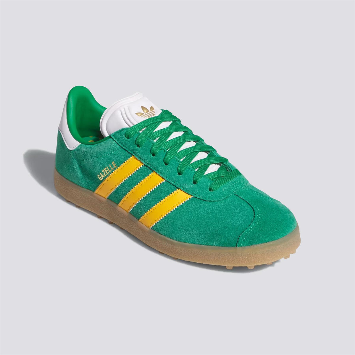 Gazelle Spikeless Golf Shoes Green/Crew Yellow/Footwear White