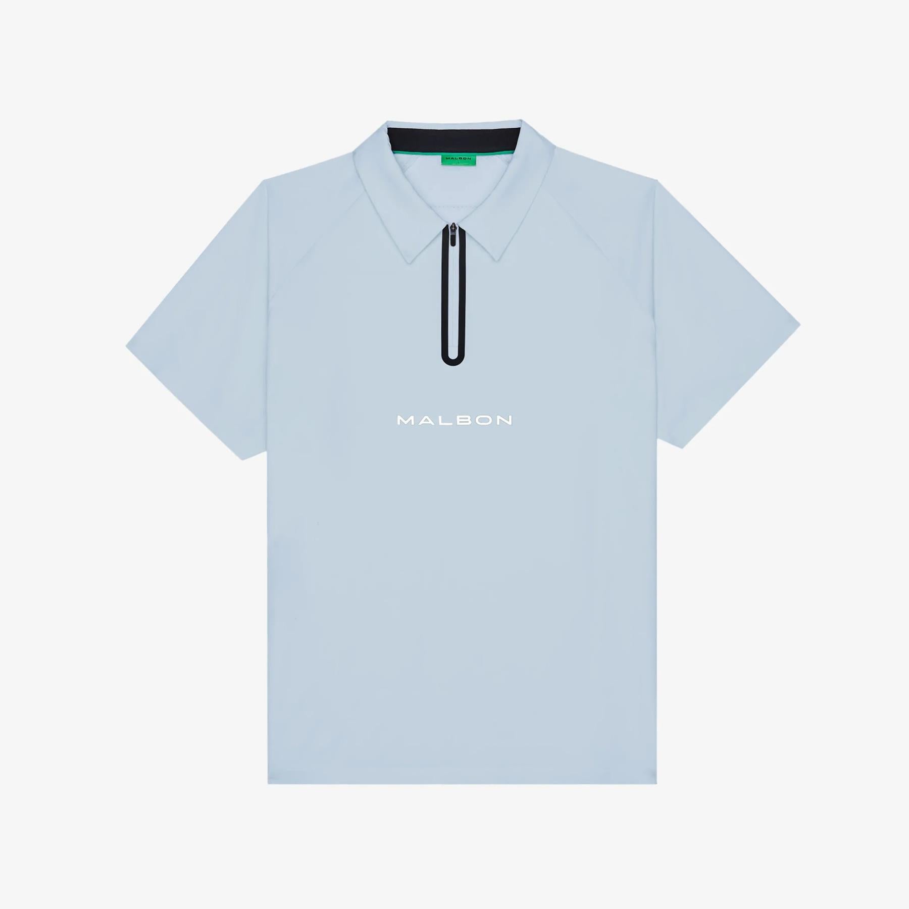 と*】様 Malbon Golf Performance Zip Shirt L Malbon Performance Zip Raglan Polo Subdued Blue – TRENDYGOLFUSA.COM