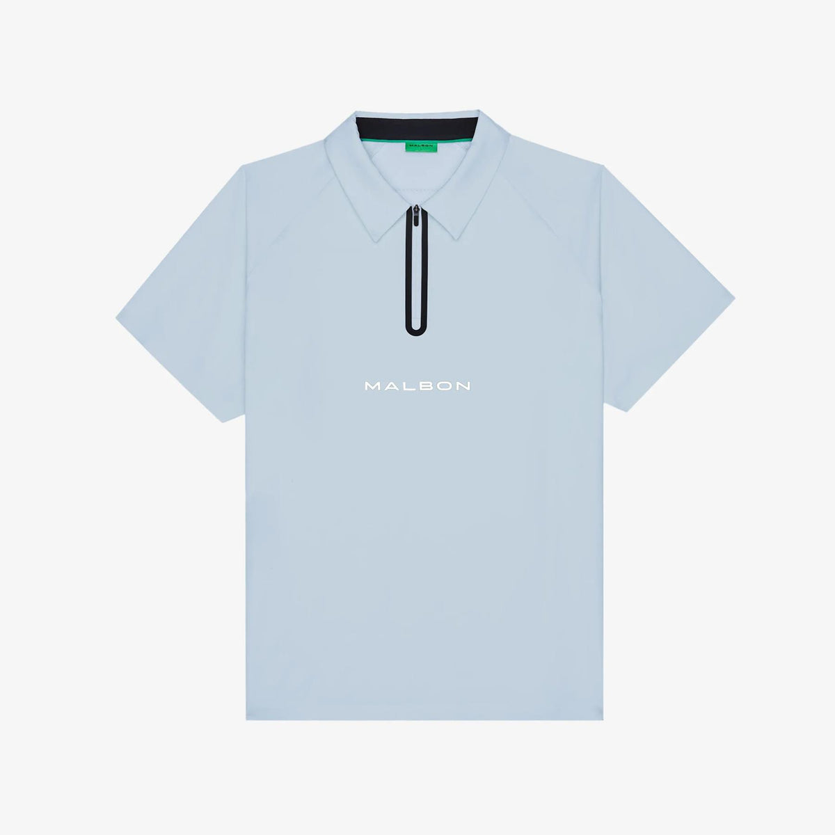 Performance Zip Raglan Polo Subdued Blue