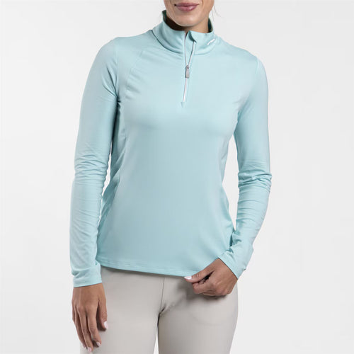 Womens Collagen Half Zip Mid Layer Capri