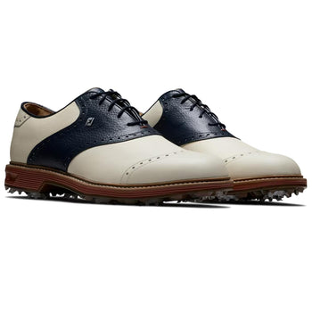 FootJoy Premiere Wilcox Golf Shoes Cream/Navy | Golf Shoes