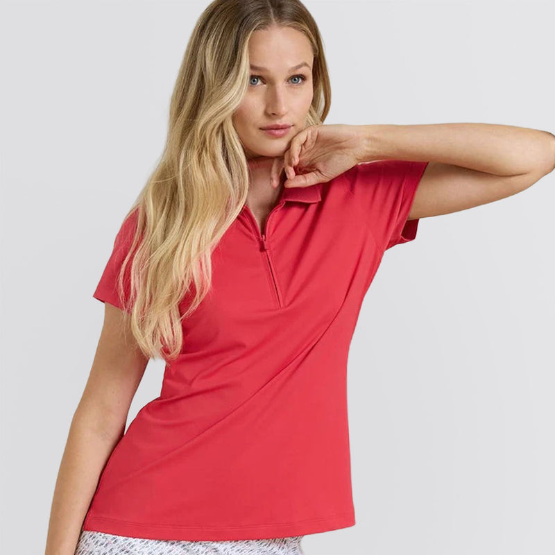 Womens Keswick Zip Neck Polo