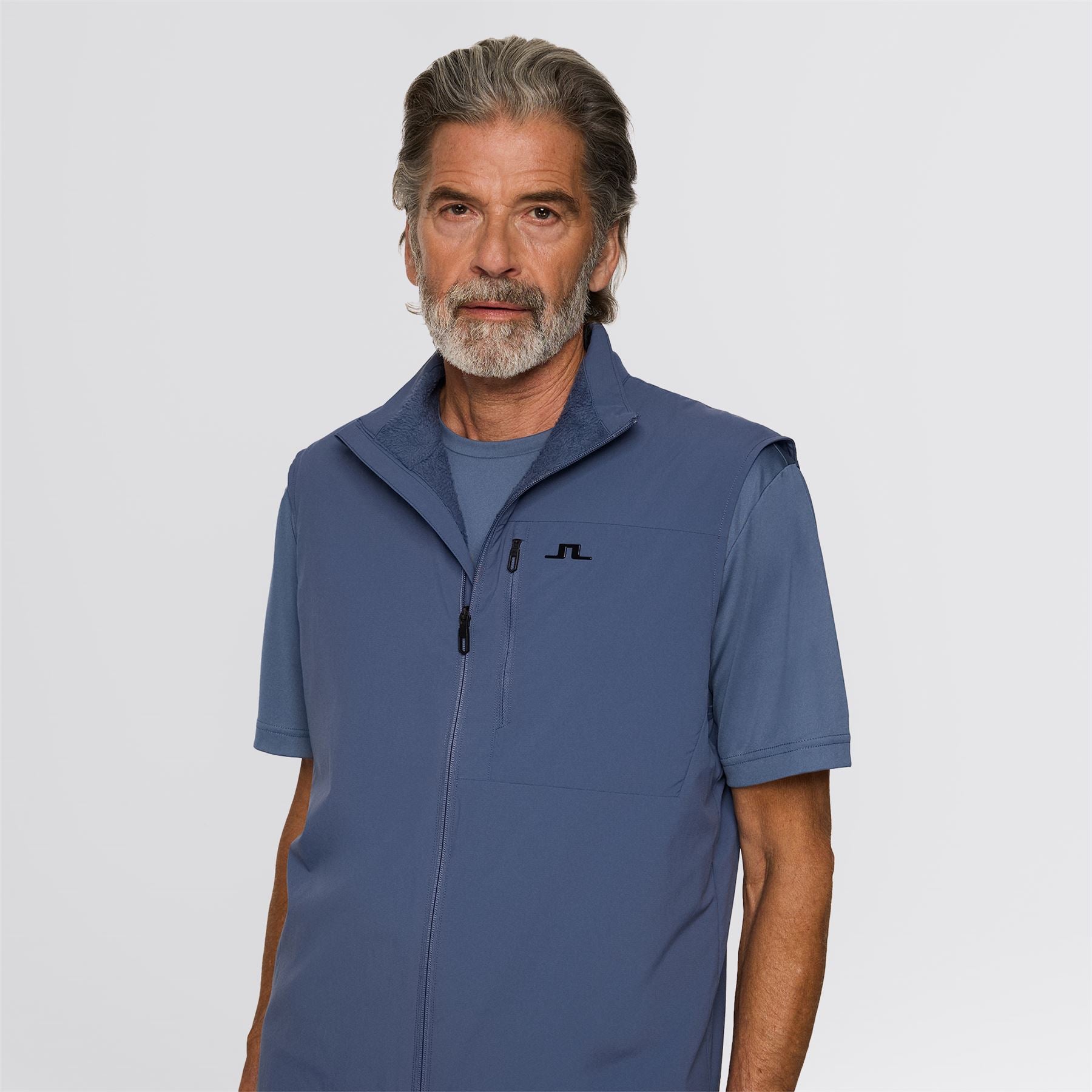 J.Lindeberg Chasm Vest Vintage Indigo | TRENDYGOLF USA