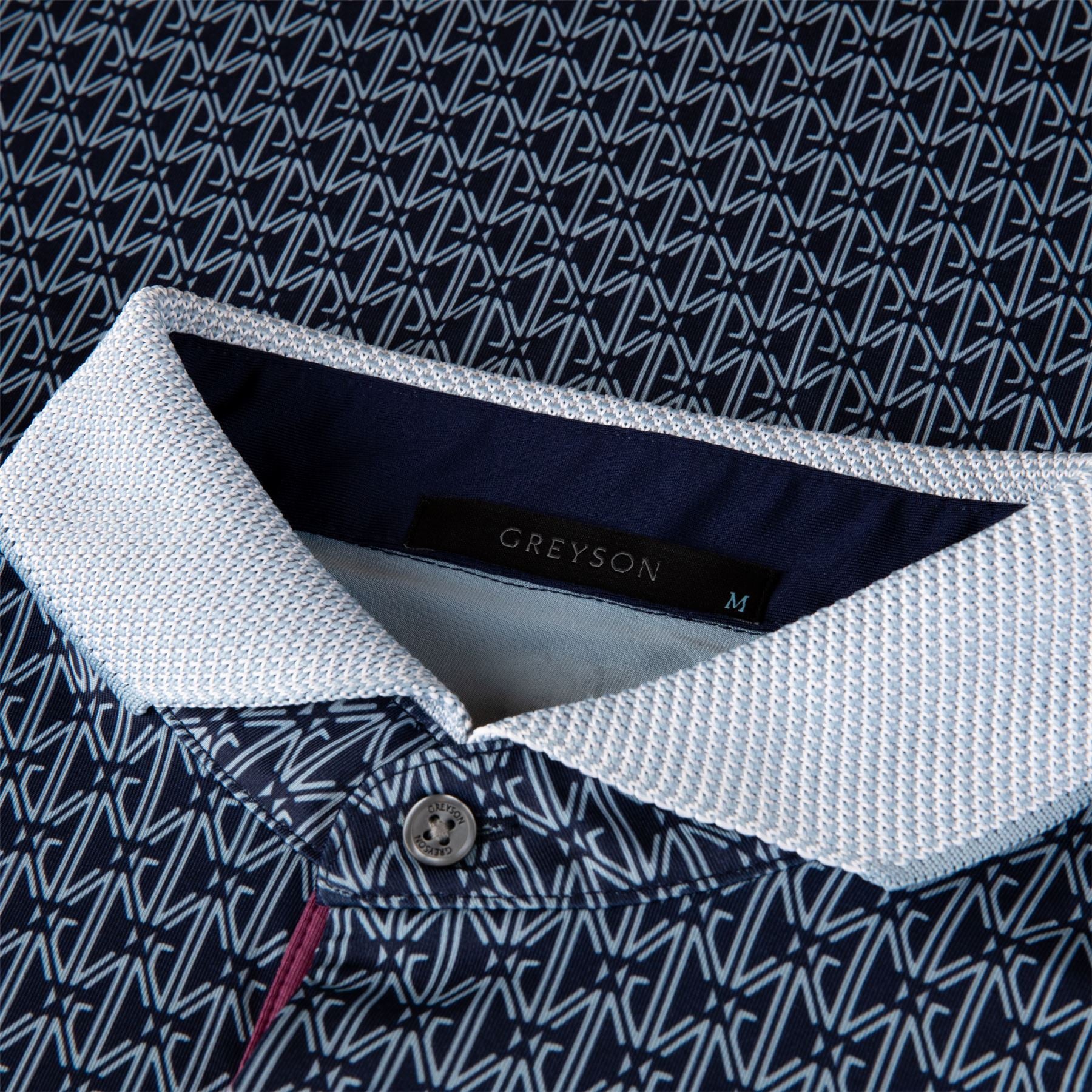 GREYSON 水色模様 ポロシャツ S Mens Dyed Spirits Polo | Greyson Clothiers