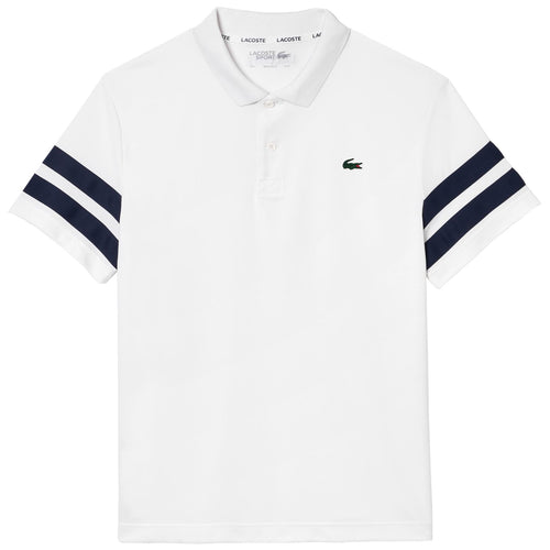 Ultra-Dry Colorblock Tennis Polo White/Navy Blue - SS24