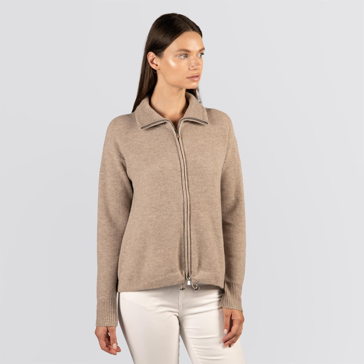 Womens Emory Full Zip Cardigan Sweater