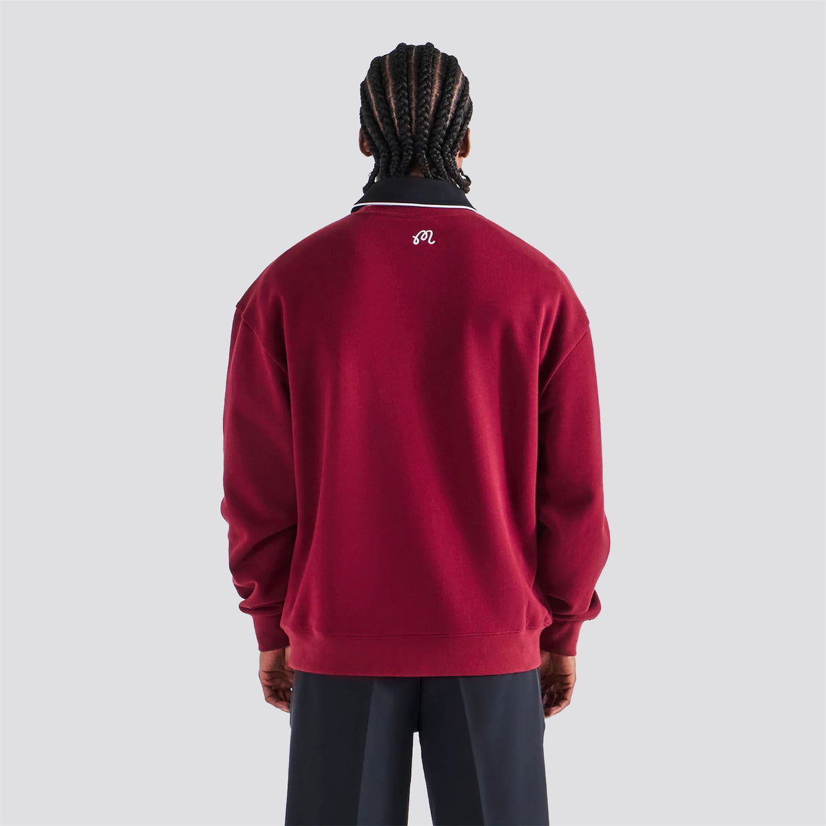 Monarch Crewneck Sweater Red Mahogany