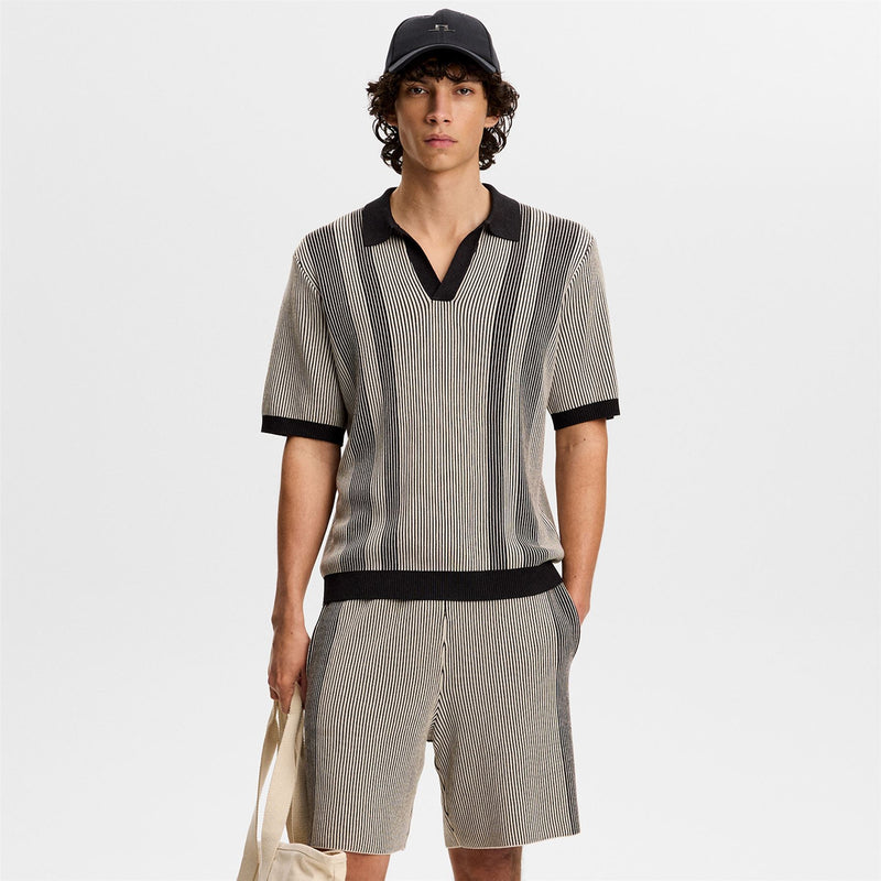 Simon Knitted Shorts Moonbeam
