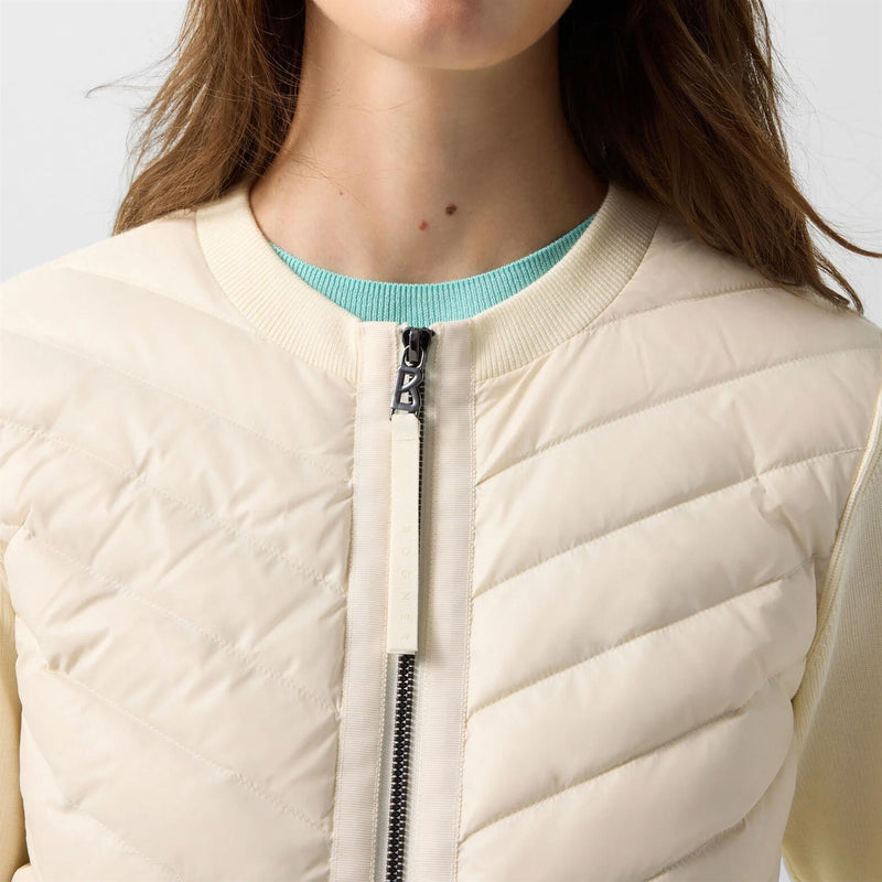 Womens Zilly Hybrid Knit Jacket Eggshell