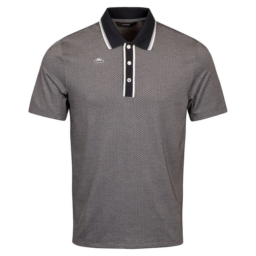 Hudson Recycled Vintage Jacquard Polo Blue Graphite - SS25