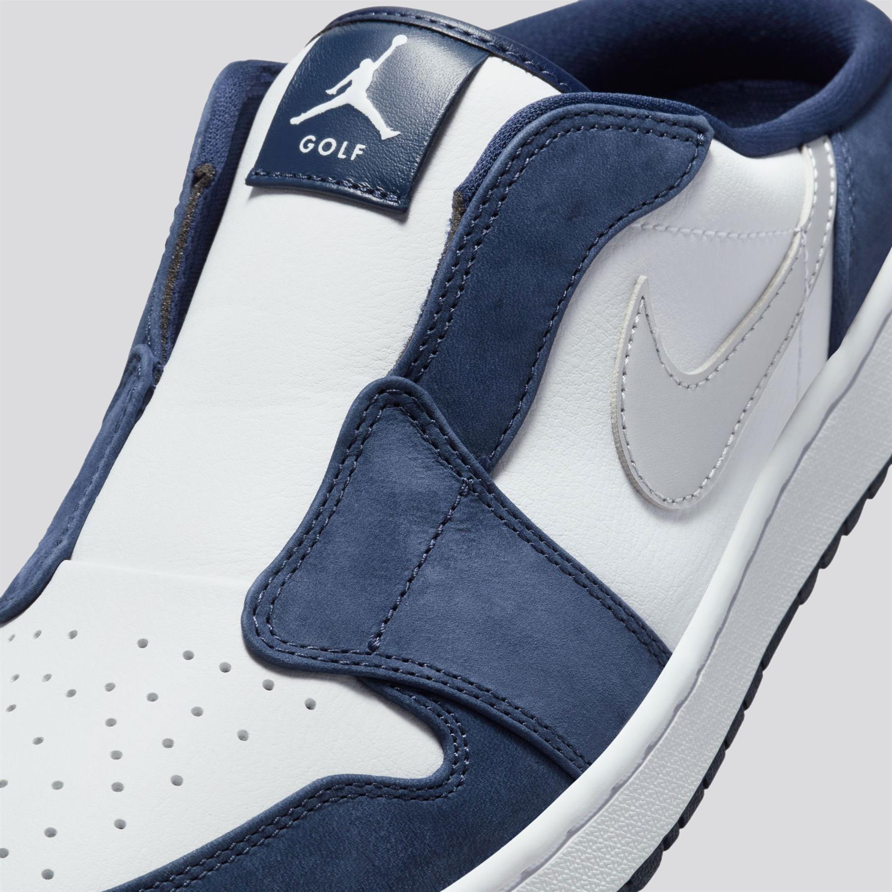 Air Jordan Mule Golf Shoes White/Metallic Silver/Midnight Navy