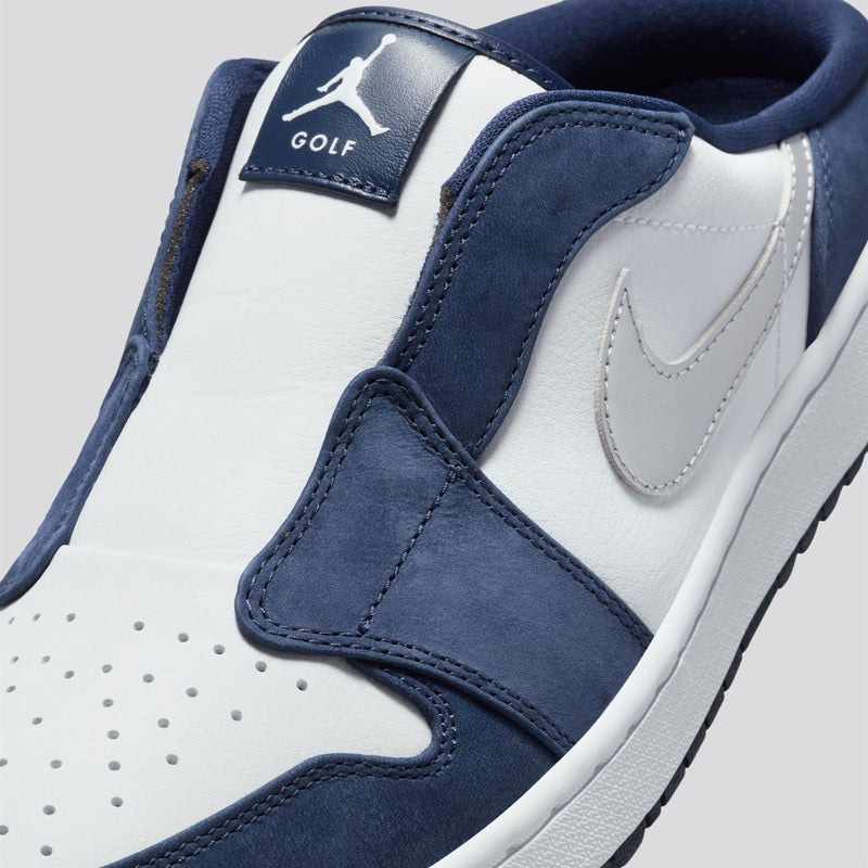 Air Jordan Mule Golf Shoes White/Metallic Silver/Midnight Navy