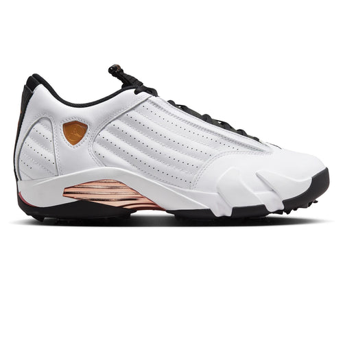 Air Jordan 14 NRG U25 Golf Shoes White/Metallic Copper/Black