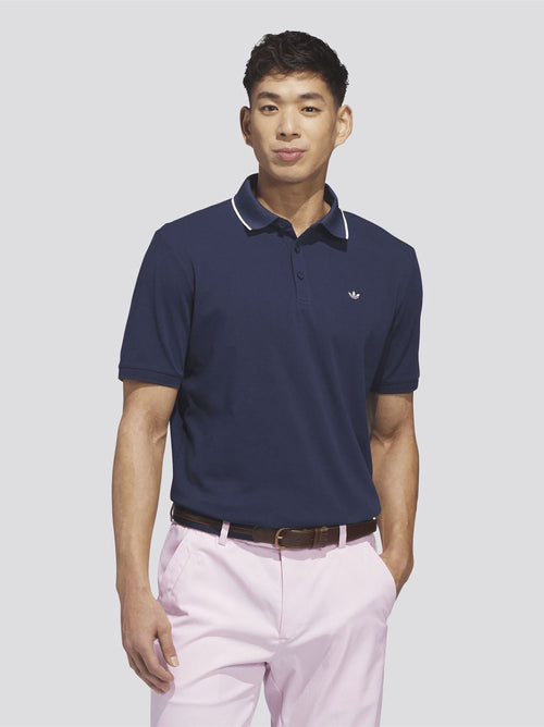 Originals Twistknit Trefoil Polo Night Indigo/Chalk White