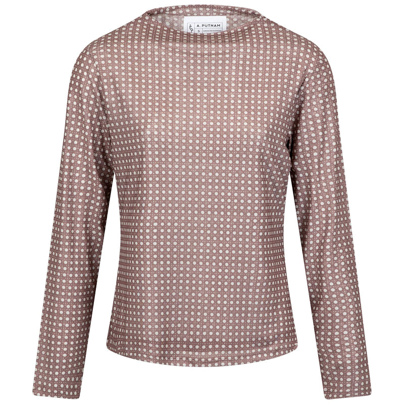 Womens Sentry UPF LS Top Mauve Rattan