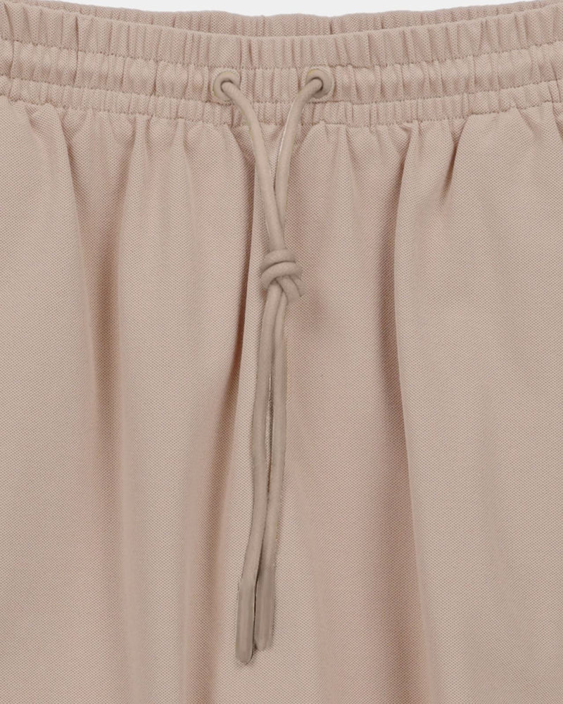 Womens Preppy Pique Mini Skirt Tan/Chocolate