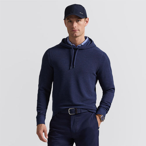 RLX Performance Tech Waffle Knit Hoodie Spring Navy Heather