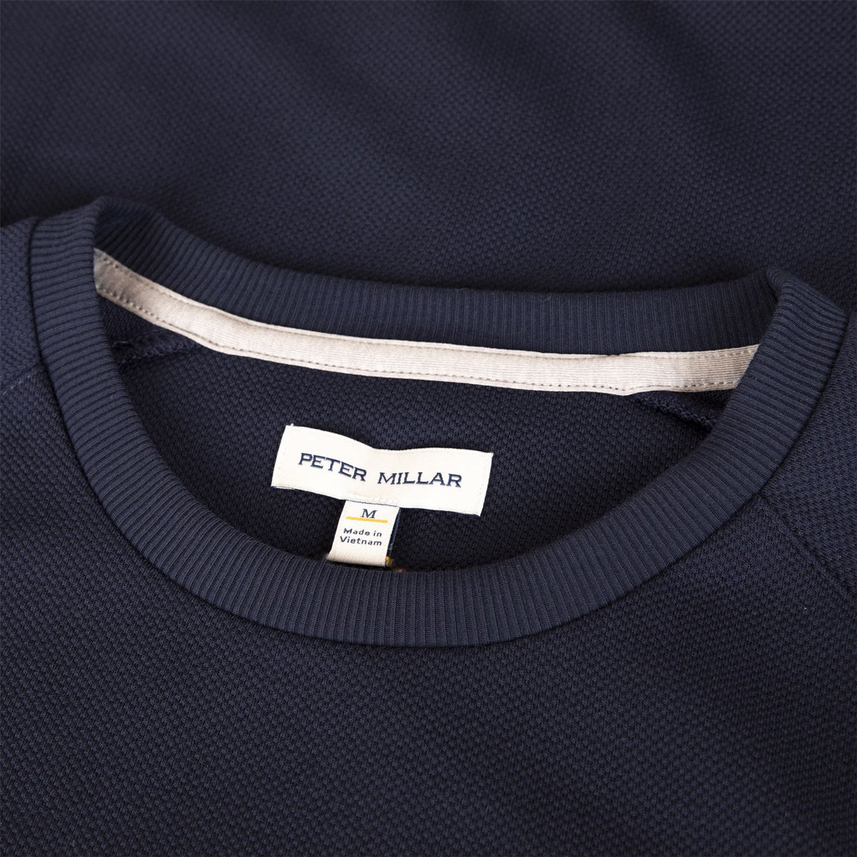 Cradle Pique Performance Crewneck Navy
