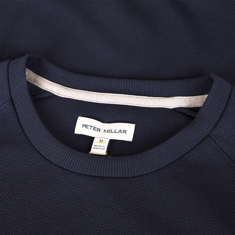 Cradle Pique Performance Crewneck Navy