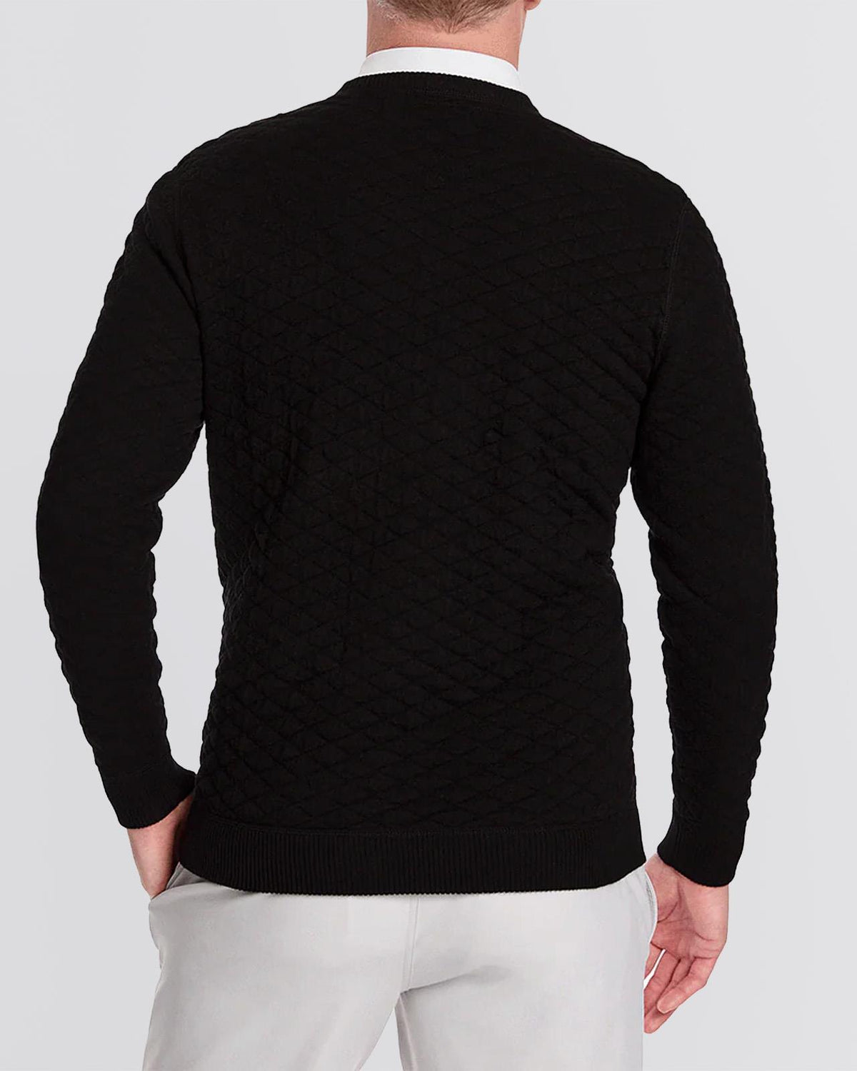 The Ward Jacquard Sweater Black