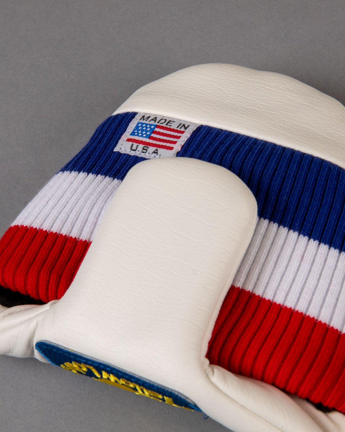Round Tail U-Leather Mallet Putter Cover Newport White