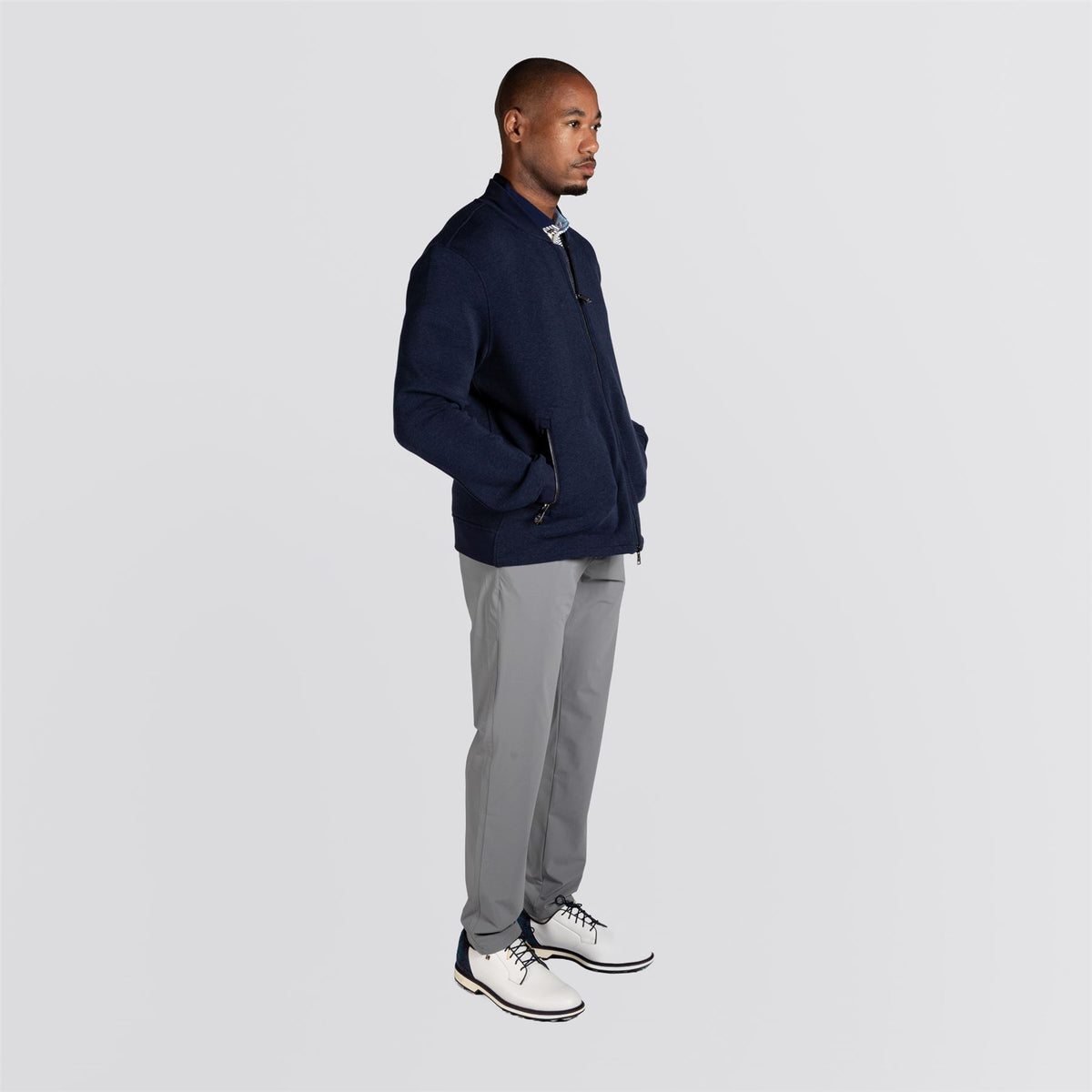 Calgary Luxe Bomber Maltese Blue
