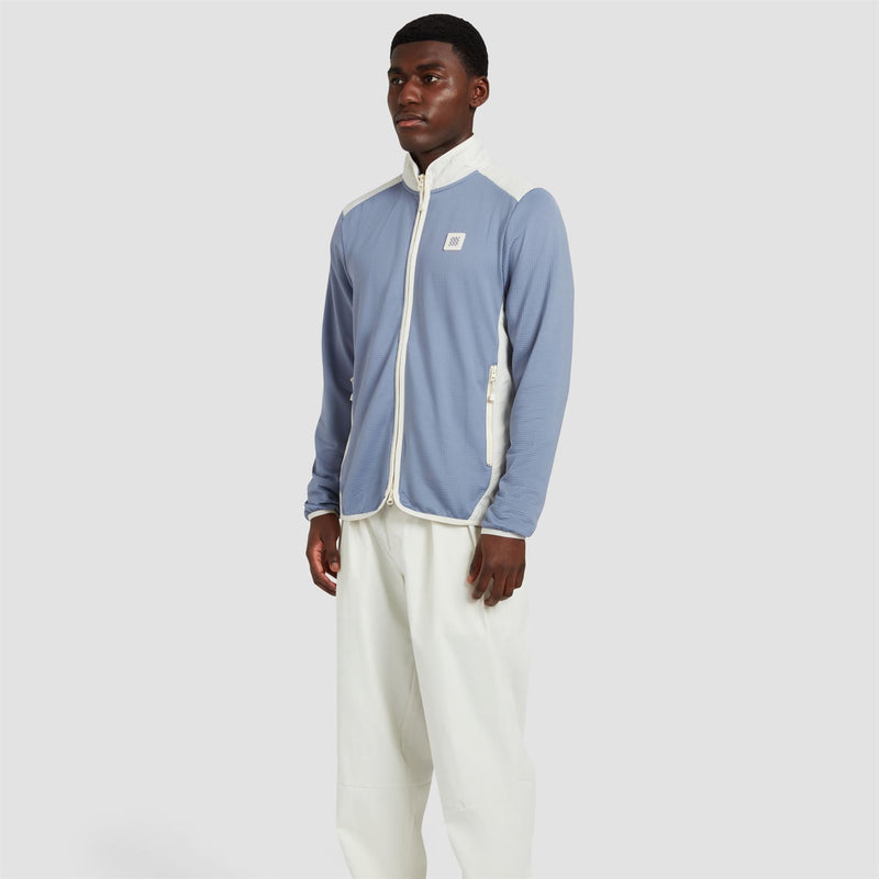 Hybrid Fleece Mid Layer Blue