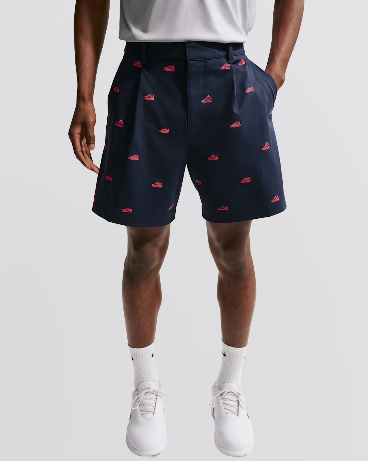 Dri-FIT Par 5 6.5-Inch Golf Shorts College Navy/Black/Hot Lava