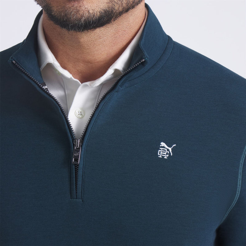 x RC Cloudspun Fleece Quarter Zip Green Terrain