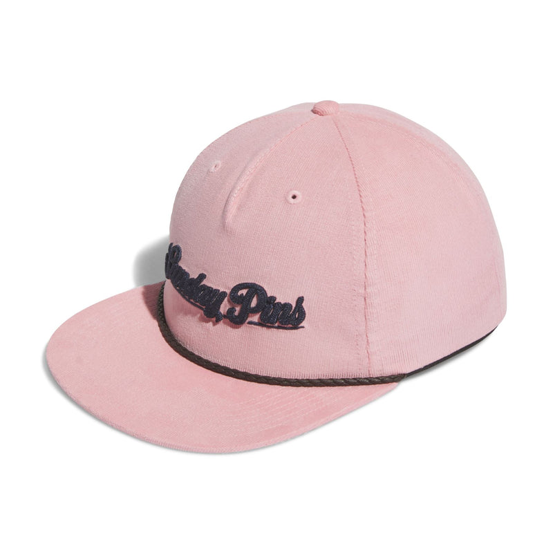 Five-Panel Corduory Leather Cap Semi Pink