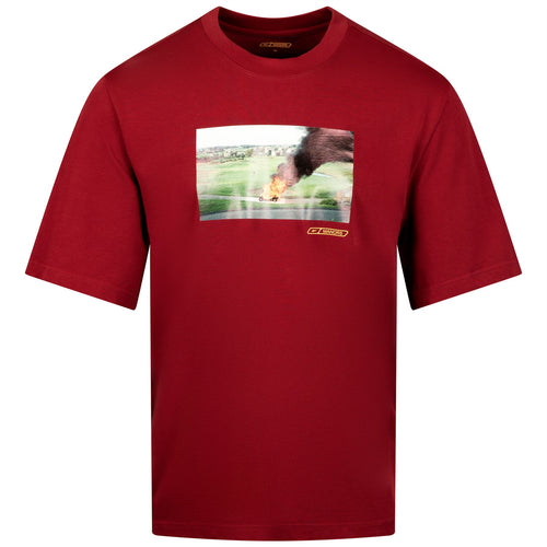 x Reebok I'll Walk Tee Burgundy