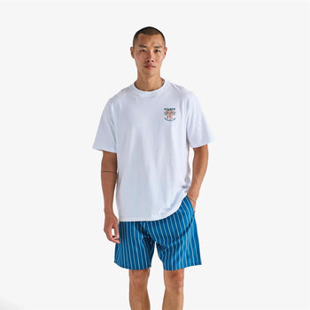 Malbon Golf Tonino Hybrid Printed Shorts Ocean | TRENDYGOLF USA